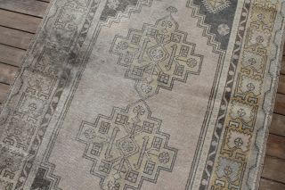 Turkish Rug 46  x70  Vintage Light Muted Color Oushak Wool Carpet 118x180cm 7
