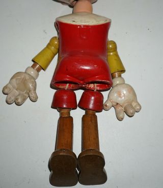 1930s Vintage Ideal Wooden Pinocchio Walt Disney 20 