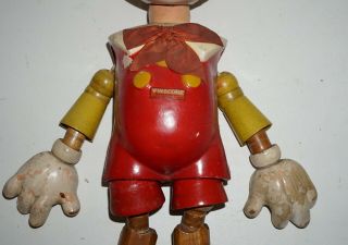 1930s Vintage Ideal Wooden Pinocchio Walt Disney 20 