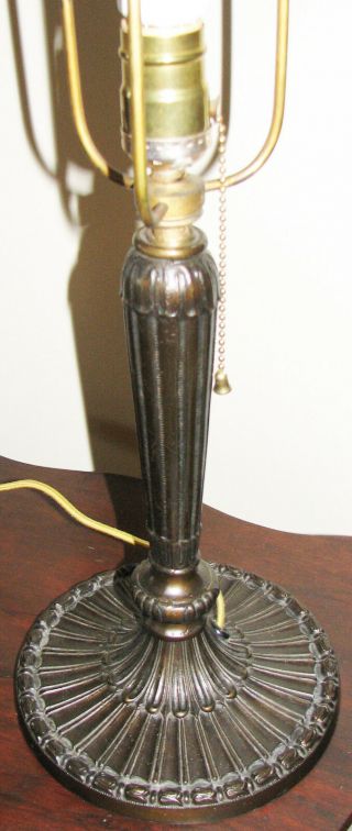 Antique Pittsburgh Lamp with Reverse Painted Shade 6
