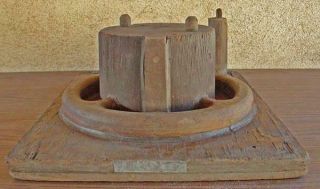 VINTAGE WOOD FOUNDRY PATTERN MOLD 4