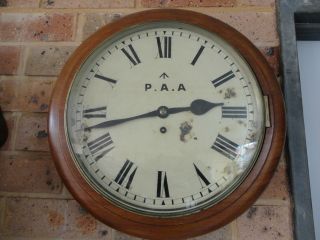 Antique/vintage Military P.  A.  A Wall Fusee Clock,