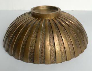 Vintage 1940s TINOS bronce bronze bowl Denmark Art Deco modern 10