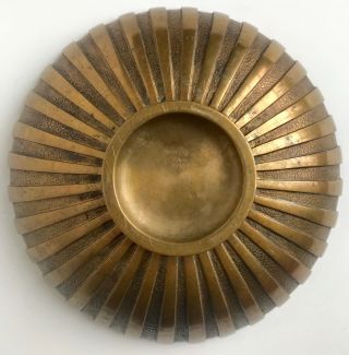 Vintage 1940s TINOS bronce bronze bowl Denmark Art Deco modern 11