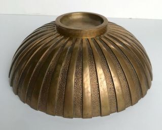 Vintage 1940s TINOS bronce bronze bowl Denmark Art Deco modern 7