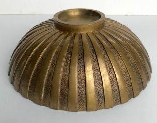 Vintage 1940s TINOS bronce bronze bowl Denmark Art Deco modern 8
