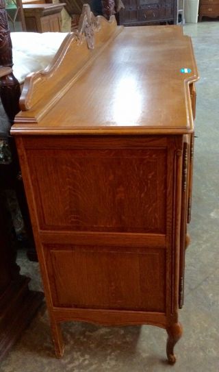 Antique French Country Sideboard Server Buffet Cabinet Cupboard Oak Louis XV 6