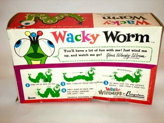 1960s vintage Cragstan WACKY WORM Windup Toy WEIRD - OHS Robot 4