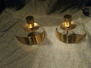 Metal Arts Co Rochester Ny Bronze Candle Holders Ronald Pearson Mid Century Mod
