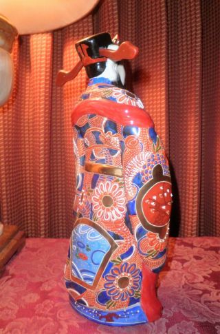 VINTAGE HAND PAINTED CHINESE PORCELAIN LU GOD OF PROSPERITY FIGURINE STATUE 6