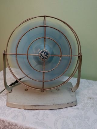 Vintage GE Fan Art Deco Wall Mount/ Table Stand Industrial Steampunk 12