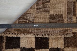 6.  13x2.  85ft Antique Hand Knotted Persian Tribal Rug,  Beige,  Brown Vintage Area Rug 8