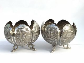 Antique Silver Bowls,  Indian/Burmese c.  1910’ish 3