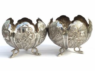 Antique Silver Bowls,  Indian/Burmese c.  1910’ish 5