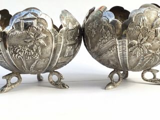 Antique Silver Bowls,  Indian/Burmese c.  1910’ish 7
