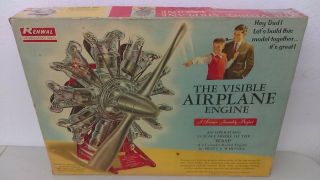 1962 Renwal 1:4 Wasp Visible Airplane Engine Model Kit Mib Nos Never Assembled