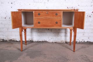 Antique Maple Sideboard Buffet by Frank & Son of Chicago 6