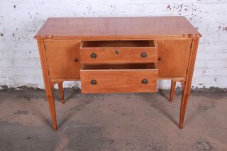 Antique Maple Sideboard Buffet by Frank & Son of Chicago 8