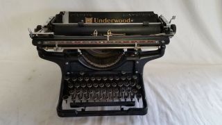 Antique Underwood Typewriter No.  14,  Wide Carriage,  Sn 4453955 - 14 Rare
