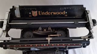 Antique Underwood Typewriter no.  14,  Wide Carriage,  SN 4453955 - 14 Rare 2