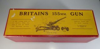 Vintage Britains 155mm No.  2064 Toy Gun Toy - 56676 2