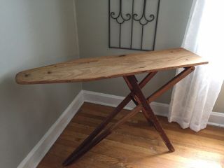 Vintage/antique All Wooden Ironing Board Full Size Great Shape.