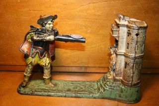 Cast Iron William Tell Mechanical Bank By J & E Stevens C 1896