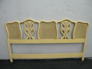 French Caned Hand Painted King Size Headboard 3014