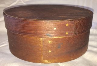 Antique Shaker Pantry Box Wooden Aafa Cut Copper Nails