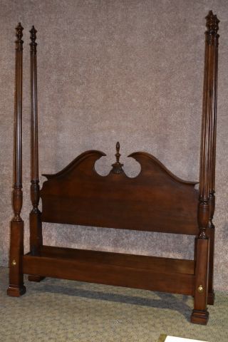 Vintage Pennsylvania House Solid Cherry Full Size Poster Bed 3