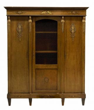 French Empire Style Mahogany Bookcase,  19th Century (1800s)