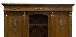 FRENCH EMPIRE STYLE MAHOGANY BOOKCASE,  19th century (1800s) 3