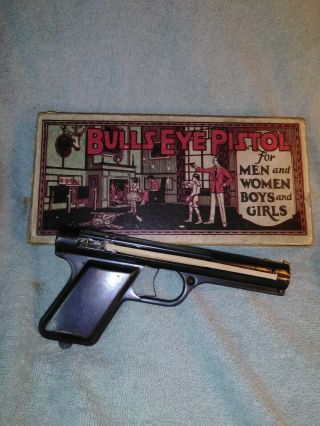 1937 Sharpshooter Bulls Eye Bullseye Mfg Co Pistol Gun & Box