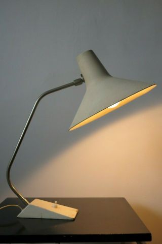 Mid Century Modernist Saucer Shade Desk Lamp by SIS 9
