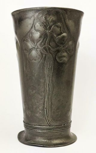 Orvit Art Nouveau German Pewter Beaker / Cup C1910