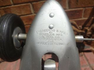 Vintage Winzeler Aluminum Tether Race Car.  BUY IT NOW 2