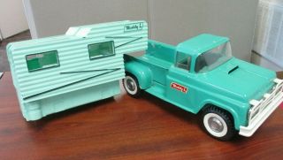 VINTAGE BUDDY L PRESSED STEEL TRUCK CAMPER 6