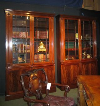 A 19th Century Antique Mahogany Bookcases