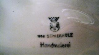 Antique German Porcelain Von Schierholz 4 Light Candelabra Cherub Angel rare 7