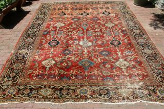 Antique 19th Century Mahal Sultanabad Rug 8 