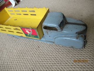 Vintage 1940 ' S Louis Marx Metal Coca Cola Stake Truck,  21 inches long 8
