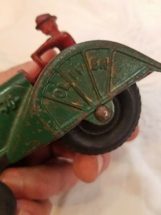Antique Cast Iron Hubley Oliver Orchard Tractor 10