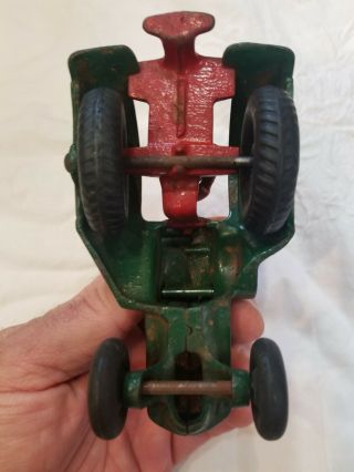 Antique Cast Iron Hubley Oliver Orchard Tractor 5
