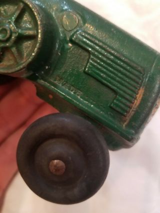 Antique Cast Iron Hubley Oliver Orchard Tractor 6