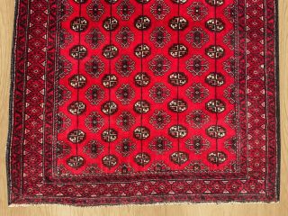 Authentic Hand Knotted Afghan Balouch Wool Area Rug 4.  10 x 3.  5 Ft (342) 9