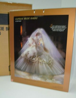 Vintage 1997 Bob Mackie Empress Bride Barbie Doll COMPLETE NEVER Displayed 10