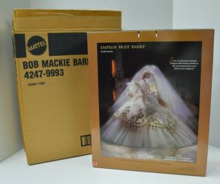 Vintage 1997 Bob Mackie Empress Bride Barbie Doll Complete Never Displayed