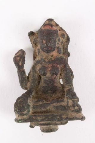 Ancient Pala Period Bronze Statue (11 - 12th Century) - - Female Goddess
