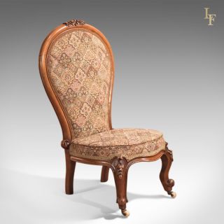 Antique Chair,  Regency,  Salon,  Nursing,  Bedroom Furniture,  English Walnut C.  1820