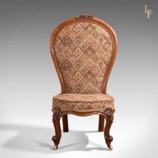 Antique Chair,  Regency,  Salon,  Nursing,  Bedroom Furniture,  English Walnut c.  1820 2
